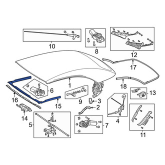 Mercedes-Benz OE - Front Convertible Top Seal