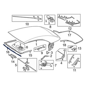 Mercedes-Benz OE - Convertible Top Seal Bracket