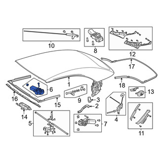 Mercedes-Benz OE - Convertible Top Motor