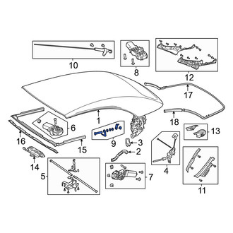 Mercedes-Benz OE - Left Convertible Top Latch