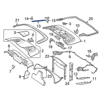Mercedes-Benz OE - Convertible Top Strut