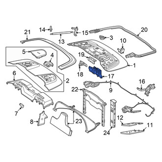 Mercedes-Benz OE - Convertible Top Stowage Compartment Latch
