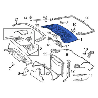 Mercedes-Benz OE - Convertible Top Stowage Compartment Lid