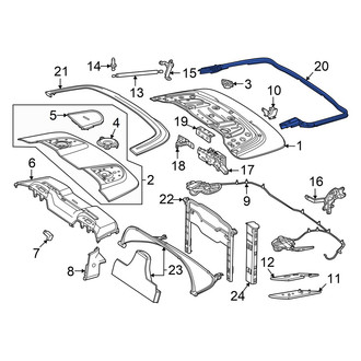 Mercedes-Benz OE - Convertible Top Case Seal