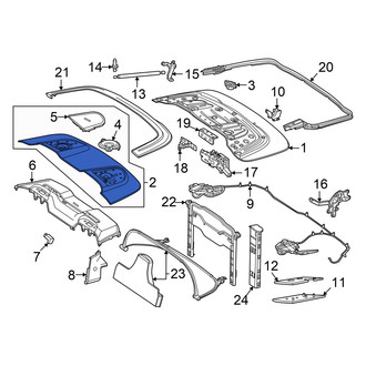 Mercedes-Benz OE - Convertible Top Stowage Compartment Trim Panel