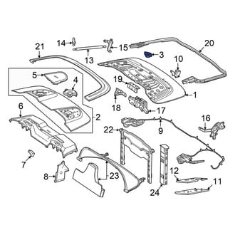 Mercedes-Benz OE - Convertible Top Stowage Compartment Trim Panel Bracket