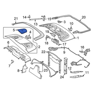 Mercedes-Benz OE - Rear Right Speaker Cover
