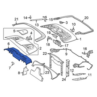 Mercedes-Benz OE - Upper Roll Bar Trim Panel