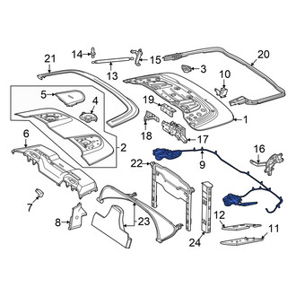 Mercedes-Benz OE - Convertible Top Hinge