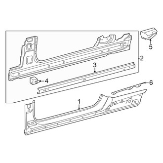 Mercedes-Benz OE - Pillars, Rocker & Floor - Rocker Panel (Coupe)