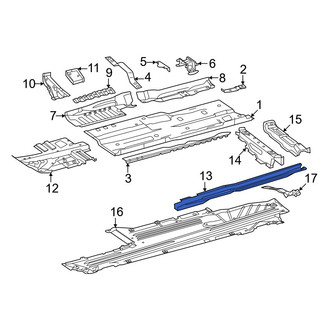 Mercedes-Benz OE - Front Left Floor Side Rail