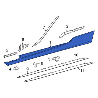 Mercedes-Benz OE - Left Rocker Panel Guard