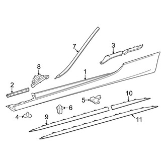Mercedes-Benz OE - Pillars, Rocker & Floor - Exterior Trim (Coupe)