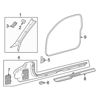 Mercedes-Benz OE - Pillars, Rocker & Floor - Interior Trim (Coupe)