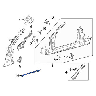 Mercedes-Benz OE - Right Floor Baffle Plate