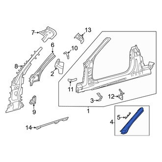 Mercedes-Benz OE - Left Outer Body A-Pillar