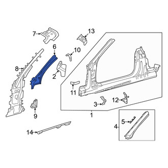 Mercedes-Benz OE - Left Inner Body A-Pillar