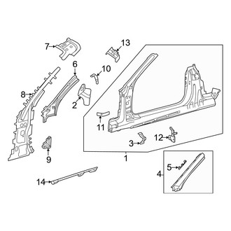 Mercedes-Benz OE - Pillars, Rocker & Floor - Aperture Panel (Convertible)