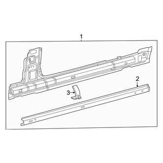 Mercedes-Benz OE - Pillars, Rocker & Floor - Rocker Panel (Convertible)