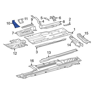 Mercedes-Benz OE - Floor Pan Reinforcement