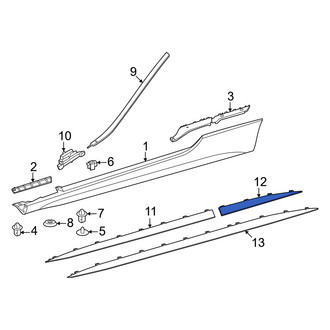 Mercedes-Benz OE - Front Left Rocker Panel Molding Trim Insert