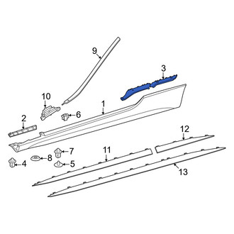 Mercedes-Benz OE - Front Left Rocker Panel Molding Bracket