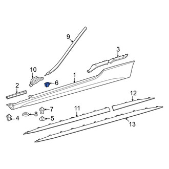 Mercedes-Benz OE - Upper Rocker Panel Molding Clip