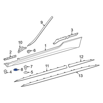 Mercedes-Benz OE - Rocker Panel Molding Cap