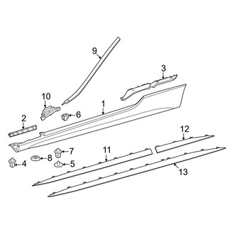 Mercedes-Benz OE - Pillars, Rocker & Floor - Exterior Trim (Convertible)