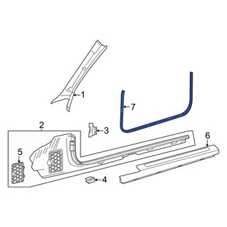 Mercedes-Benz OE - Front Left Inner Door Seal