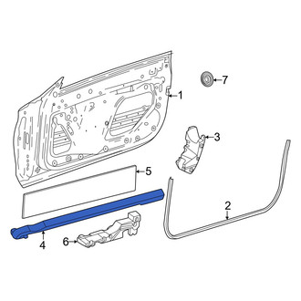 Mercedes-Benz OE - Front Left Forward Door Shell Insulator