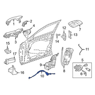 Mercedes-Benz OE - Front Door Latch Cable