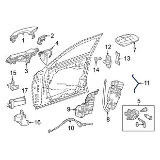 Mercedes-Benz OE - Front Door Lock Operating Rod