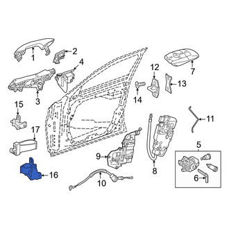 Mercedes-Benz OE - Front Left Lower Door Hinge
