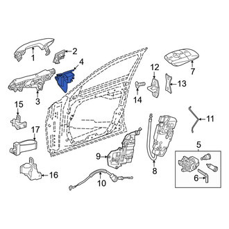 Mercedes-Benz OE - Left Exterior Door Handle Base Bracket