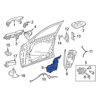 Mercedes-Benz OE - Front Left Door Lock Rod Cover
