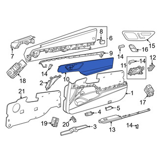 Mercedes-Benz OE - Front Left Inner Door Interior Trim Panel