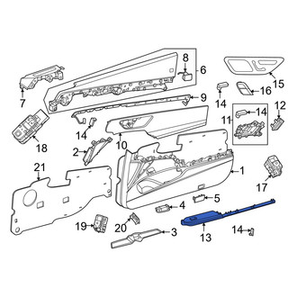 Mercedes-Benz OE - Front Left Door Armrest