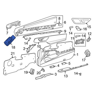 Mercedes-Benz OE - Front Left Door Window Lock-Out Switch