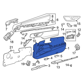 Mercedes-Benz OE - Front Left Inner Door Interior Trim Panel
