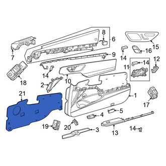 Mercedes-Benz OE - Front Door Water Deflector