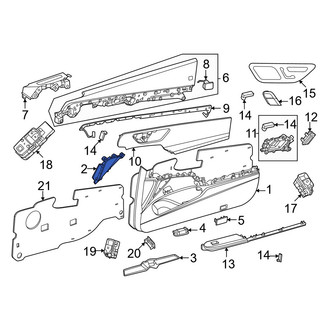 Mercedes-Benz OE - Front Left Speaker Cover