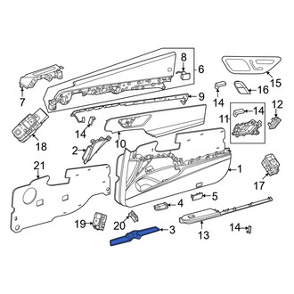 Mercedes-Benz OE - Front Left Lower Door Panel Insert