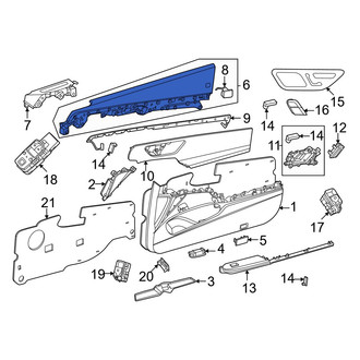 Mercedes-Benz OE - Front Left Inner Door Interior Trim Panel
