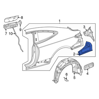 Mercedes-Benz OE - Rear Left Quarter Panel Extension