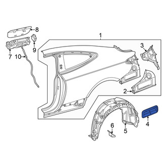 Mercedes-Benz OE - Rear Right Quarter Panel Vent