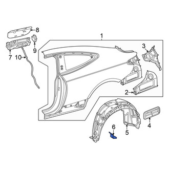Mercedes-Benz OE - Rear Left Stone Guard