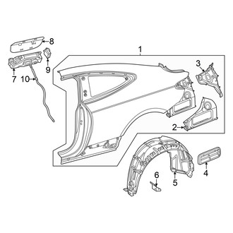 Mercedes-Benz OE - Quarter Panel & Components (Coupe)