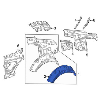 Mercedes-Benz OE - Rear Left Outer Wheel Housing Side Panel