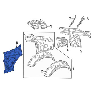 Mercedes-Benz OE - Rear Left Quarter Panel Extension